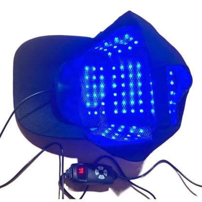 LED Hair Growth Cap Red Blue Light Therapy Scalp Massage