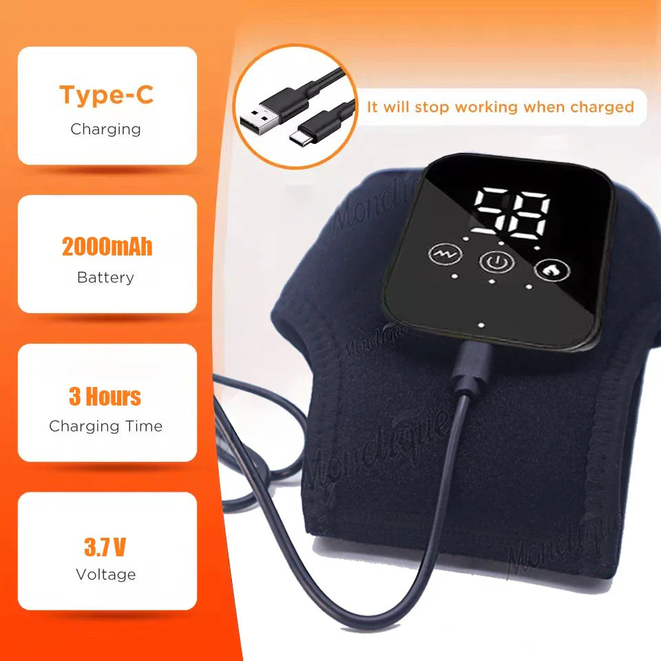 Monclique Ankle Massage Brace With Rechargeable Heated Wrap
