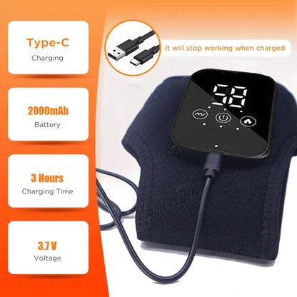 Monclique Ankle Massage Brace With Rechargeable Heated Wrap