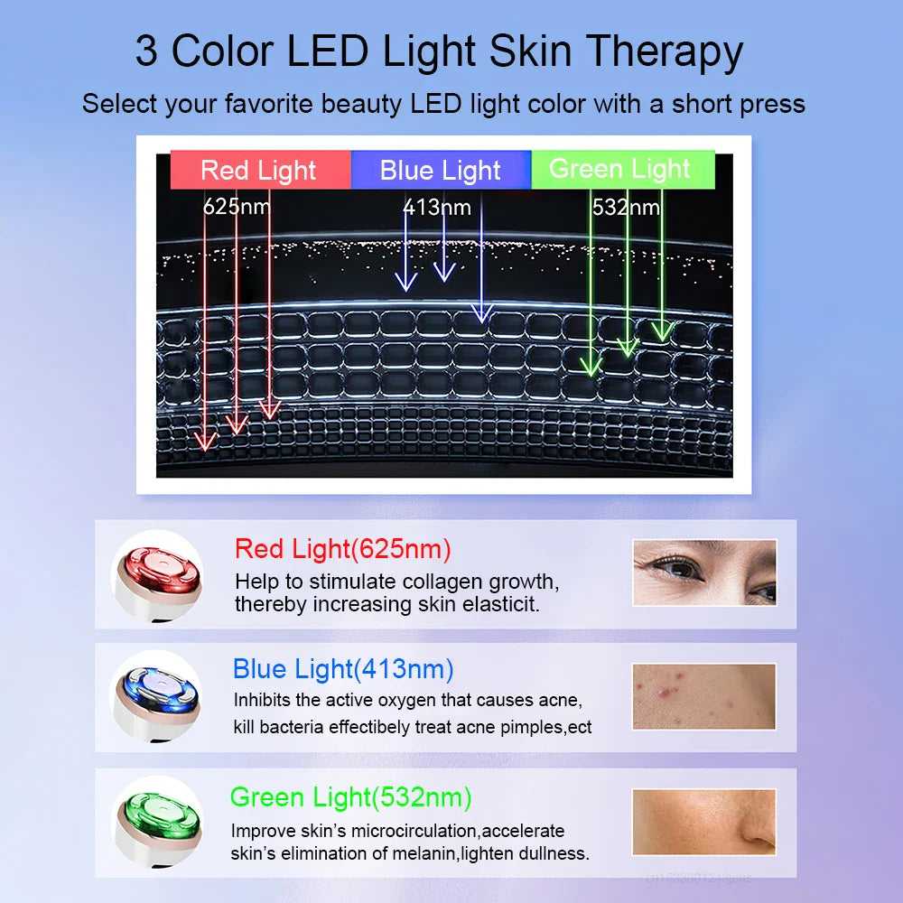 Hifu Face Lifting Machine for Anti-Aging, EMS Facial Microcurrent Massager