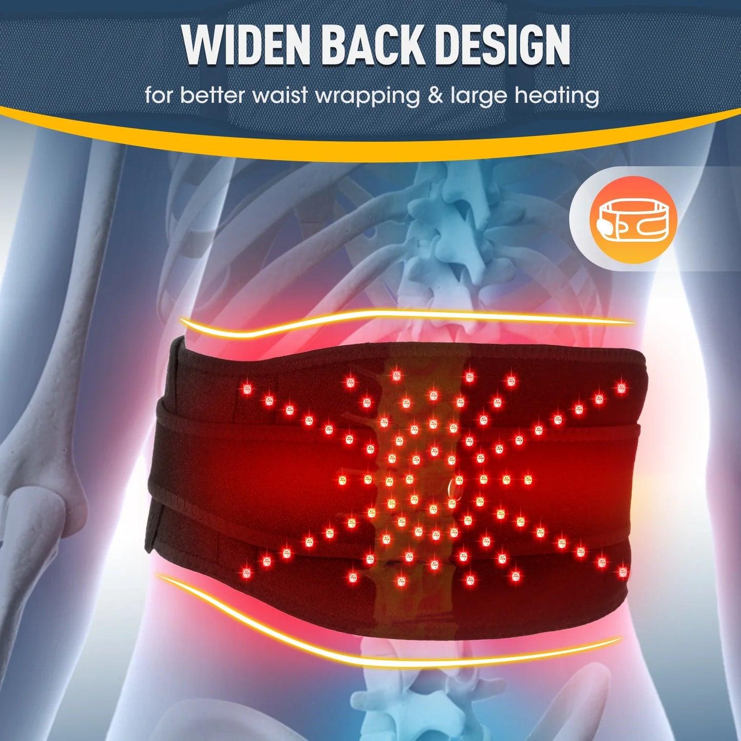 Cordless Heated Massage Pad 102 – Red Light Therapy