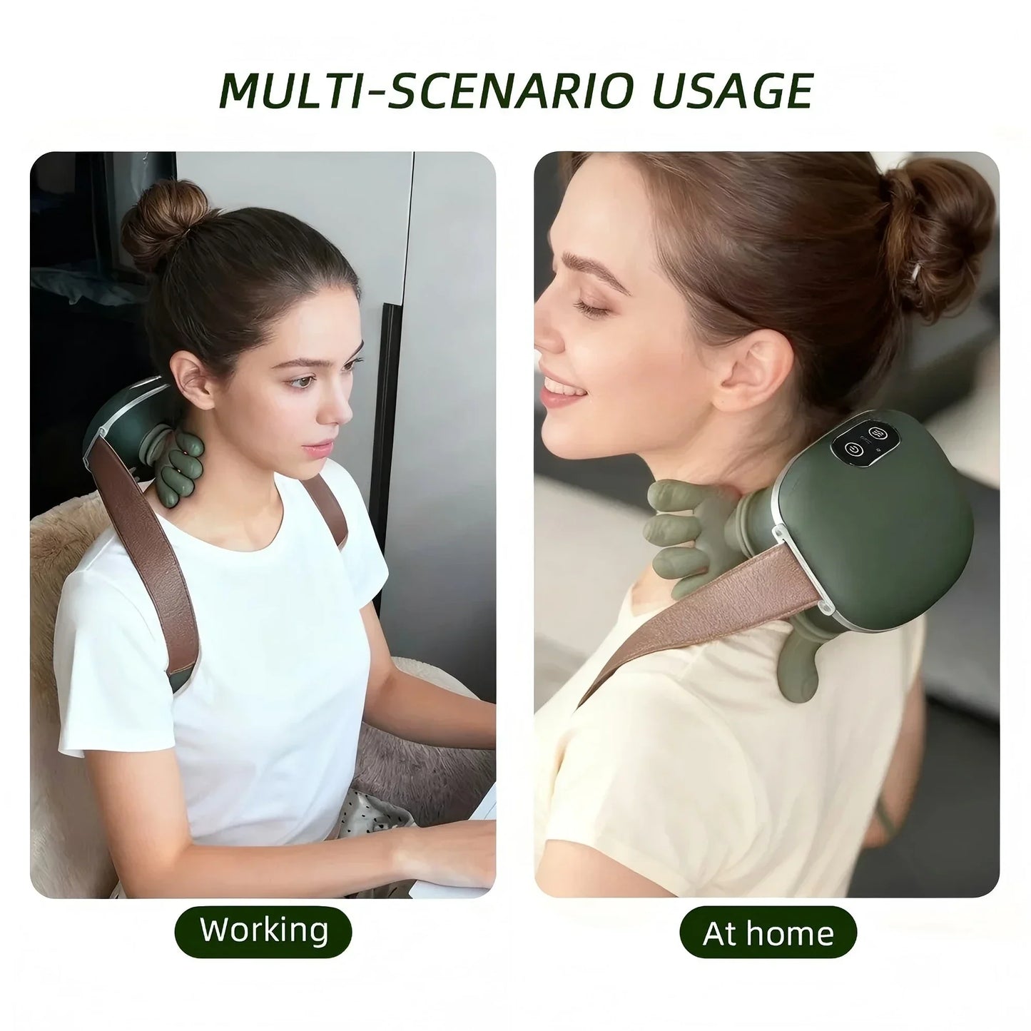 Smart Massager for Neck, Shoulders, Back, Hands and Legs with Brushless Motor