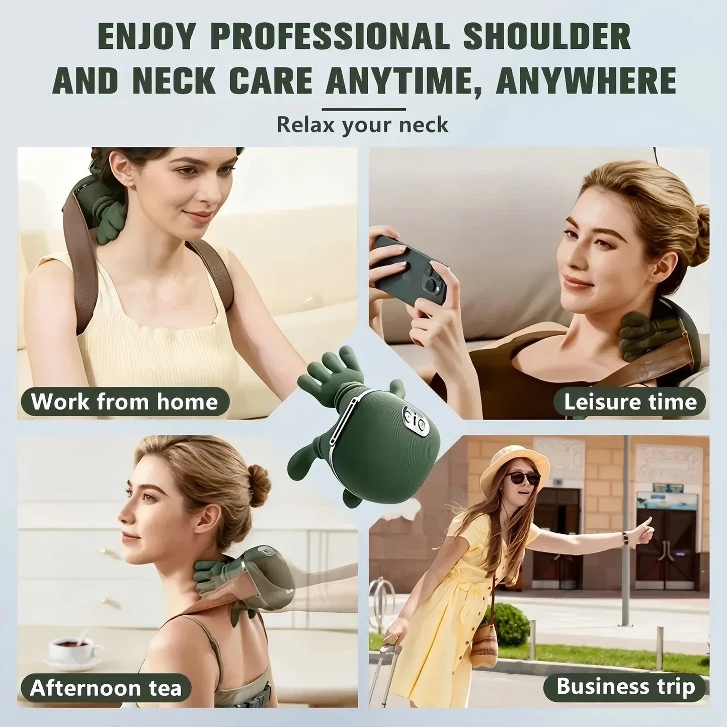 Neck Massage Shawl with Brushless Motor for Trapezius and Back