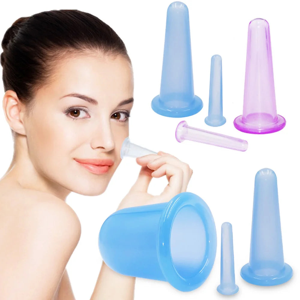 Silicone Facial Massage Cupping Set – Anti Cellulite