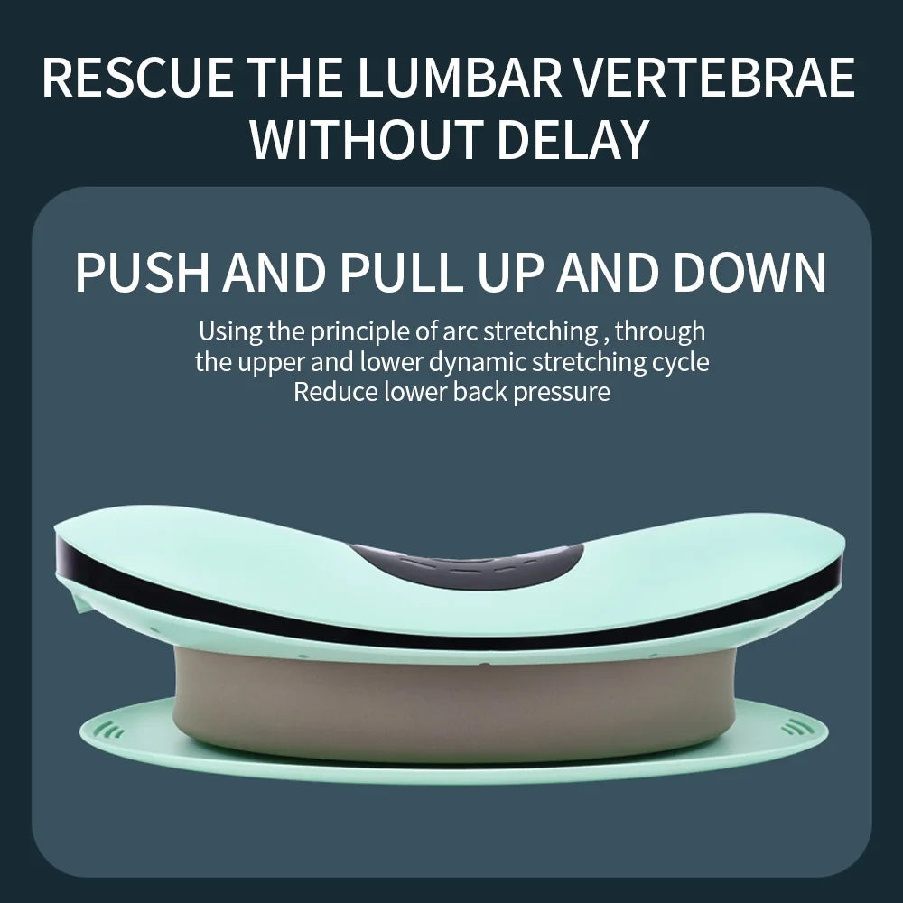 Electric Lumbar Traction Massager – Adjustable Vibration for Ultimate Comfort