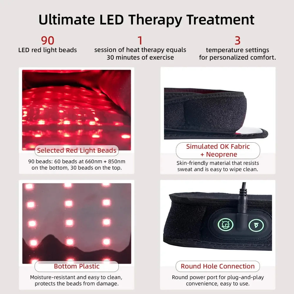 LLLT Infrared Therapy Slippers Rechargeable Foot Massager