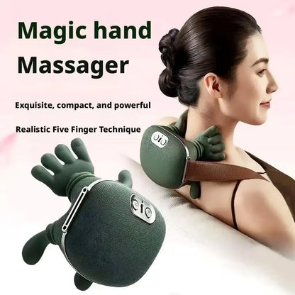 Heated Neck Massager with Shiatsu for Cervical and Shoulder Pain Relief at Home