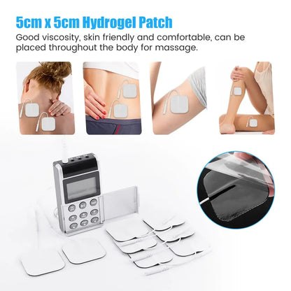 15 Modes EMS Muscle Stimulator Massager with 4 Output Channels