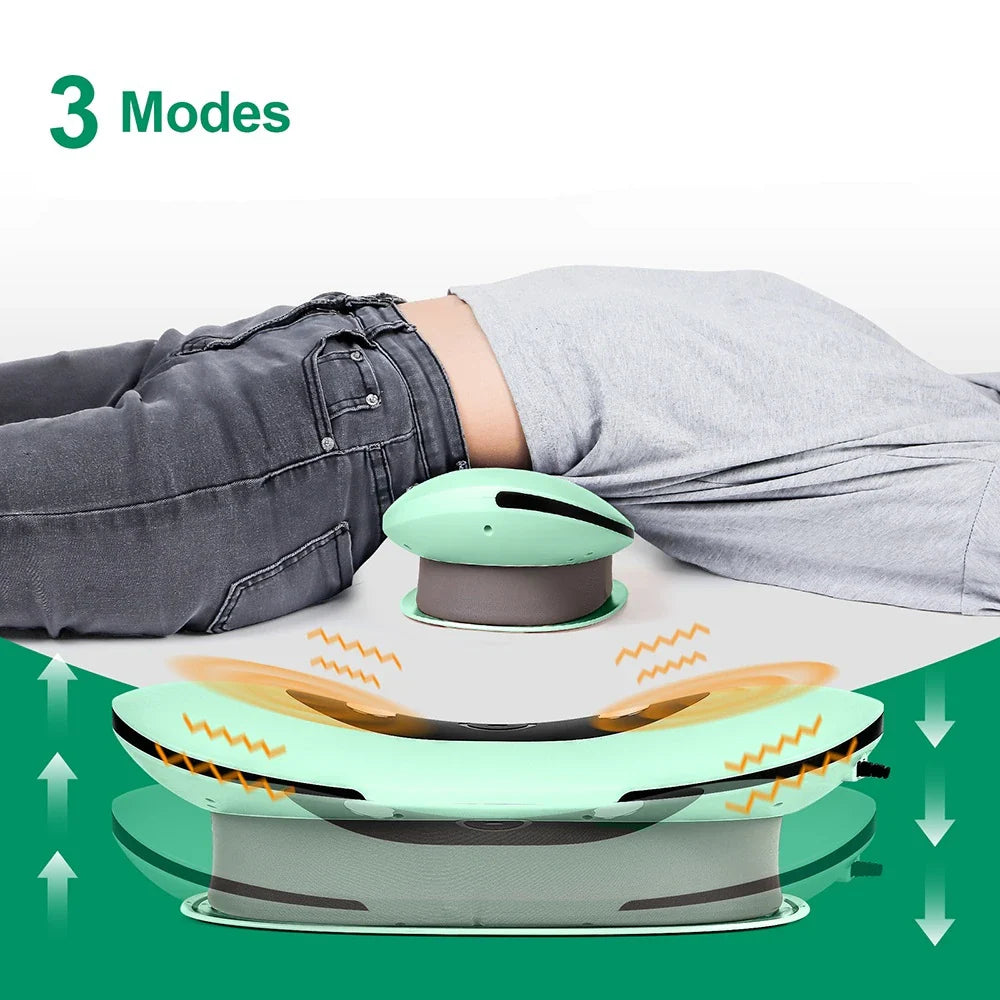 Electric Lumbar Traction Massager – Adjustable Vibration for Ultimate Back Support