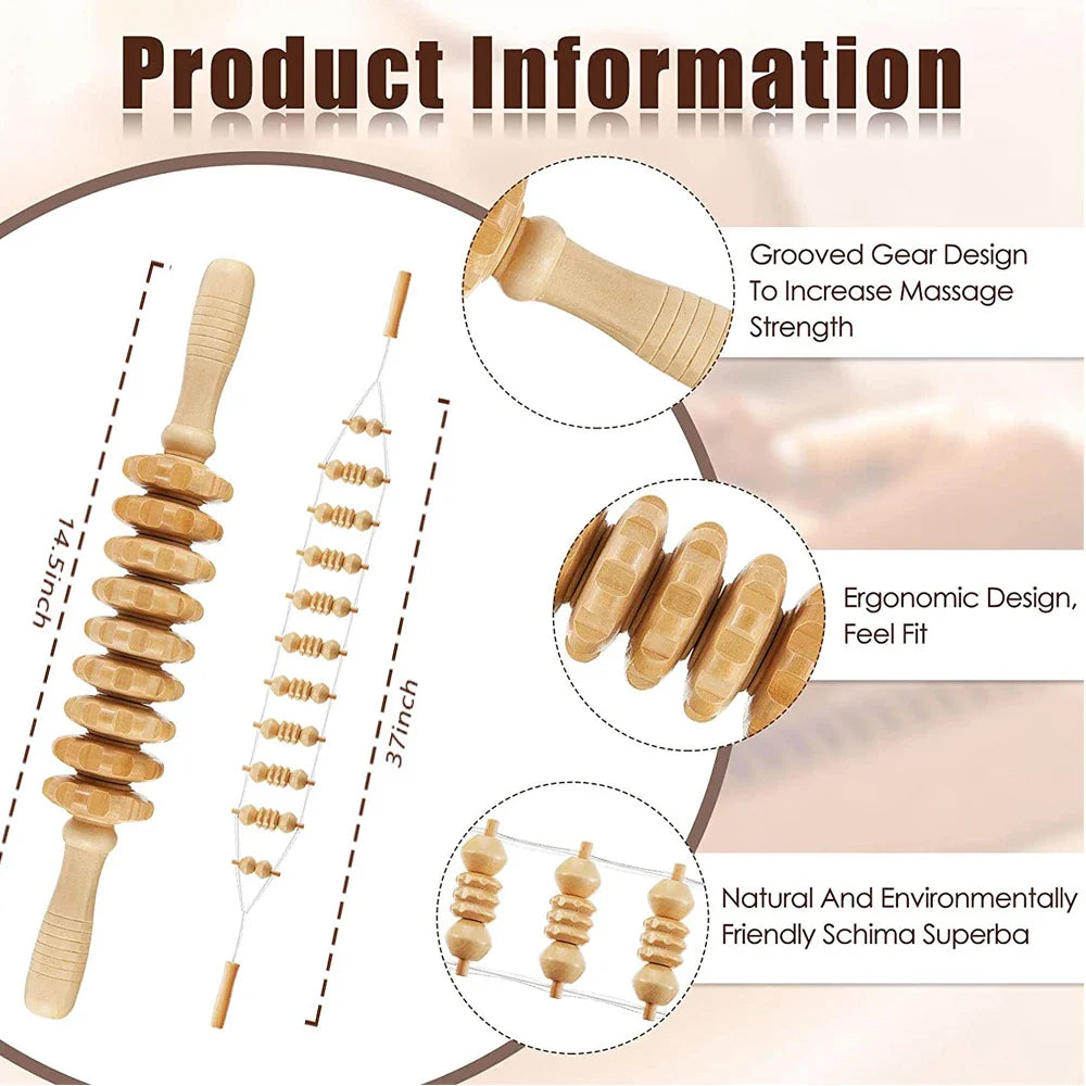 Wood Therapy Massage Kit – Effective Body Shaping Relief