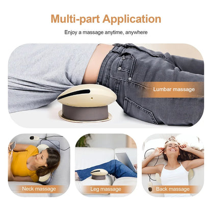 Electric Lumbar Traction Massager – Adjustable Vibration for Back Support