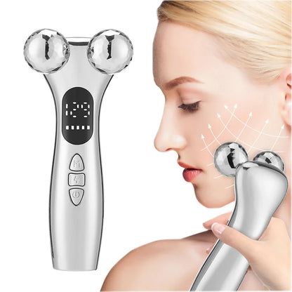 EMS Face Roller V Shaped Massager Microcurrent Lift Tool