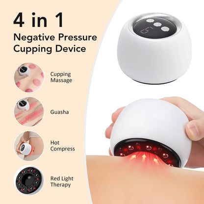 Hailicare 9 Levels Cupping Massager – Red Light Therapy