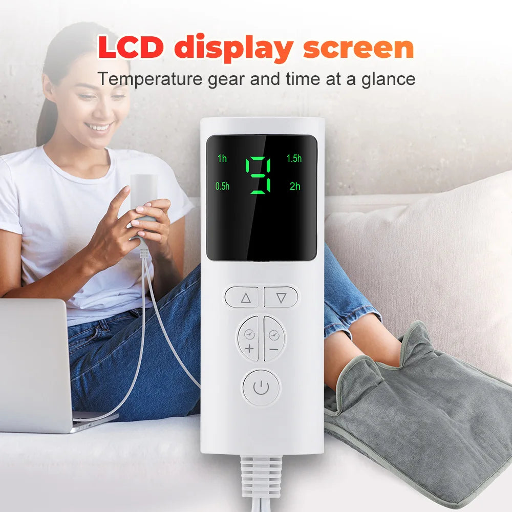 Winter Electric Heating Foot Pad With 9 Level Massager