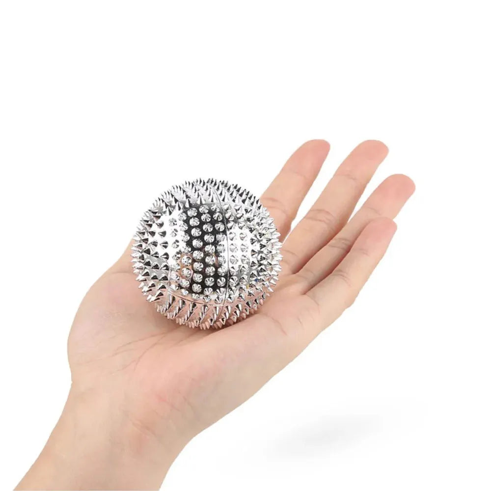 2pc Hand Magnetic Spiky Massage Ball Palm Acupressure