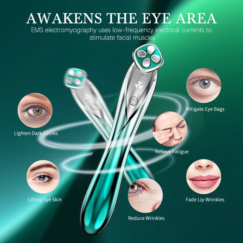 Eye Massage Device Microcurrent Skin Firming Anti Aging