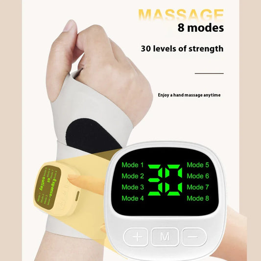 Cordless Electric Wrist Massager 8 Modes 30 Levels