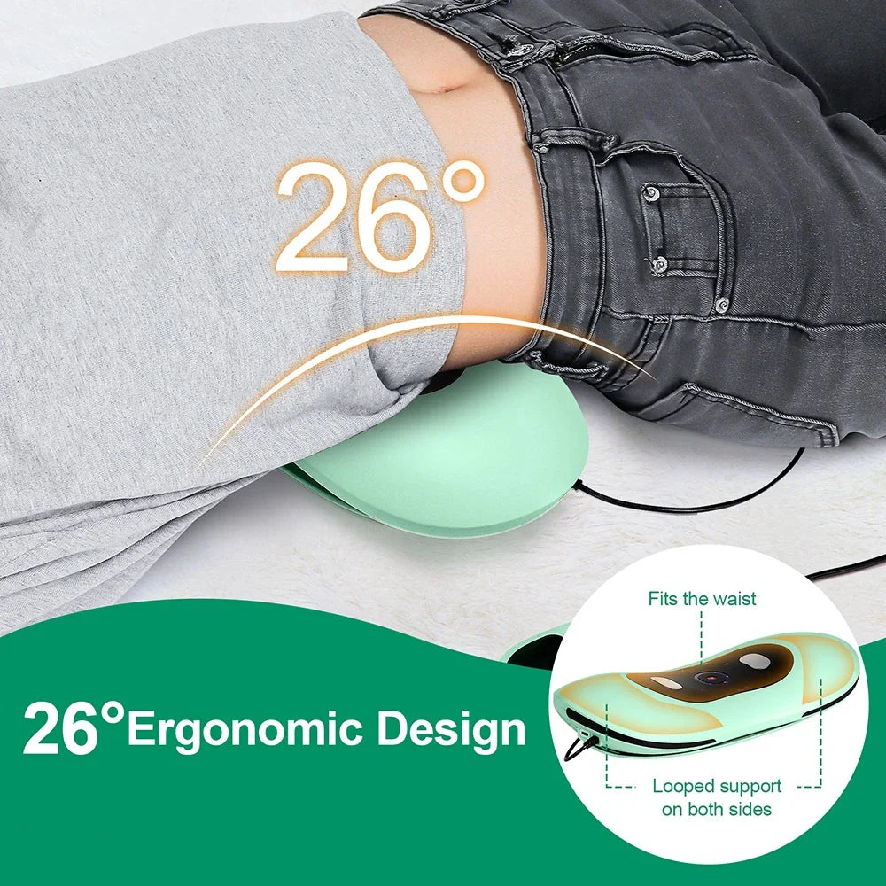 Electric Lumbar Traction Massager – Adjustable Vibration for Ultimate Back Support
