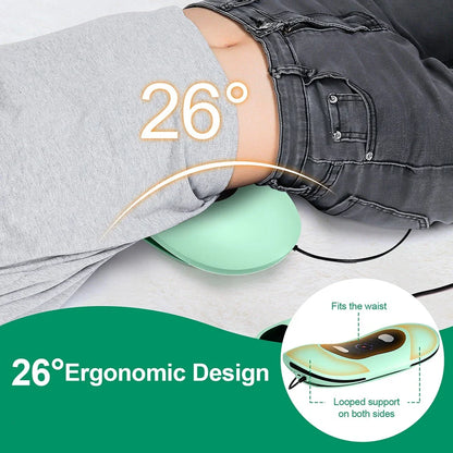 Electric Lumbar Traction Massager – Adjustable Vibration for Ultimate Back Support