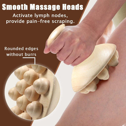 Wood Therapy Mushroom Massage Tool – Natural Anti-Cellulite Solution