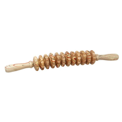 Wooden Roller Massager AL-MG-01 – 12 Wheel Relief Tool
