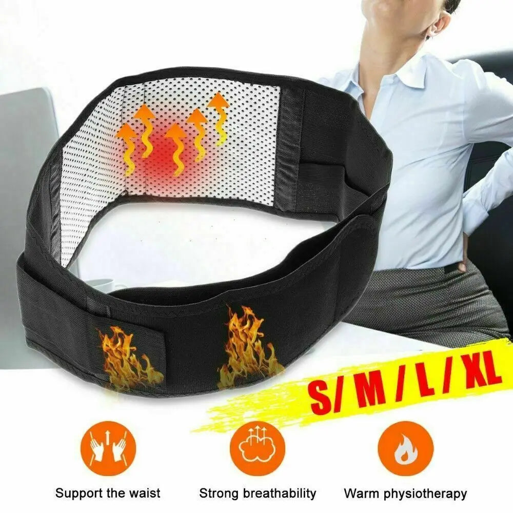 Magnetic Self-Heating Back Support Belt