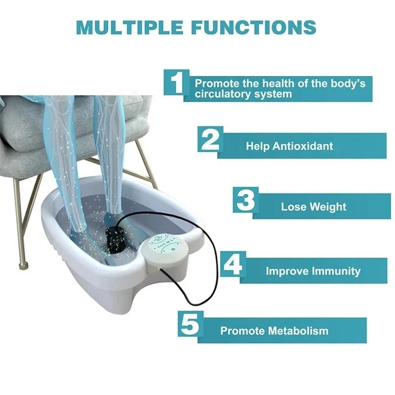 Foot Detox Ionic Spa Machine Foot Bath Massager With Arrays