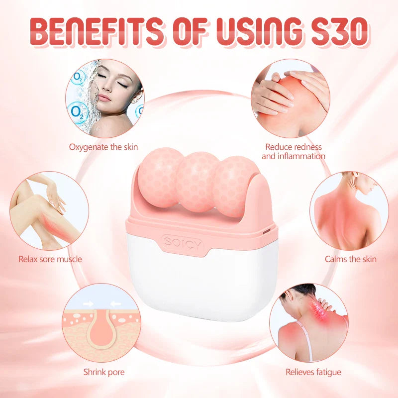 Ice Cold Facial Massager Roller Anti Wrinkle Lifting