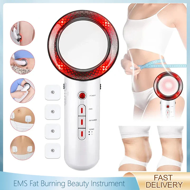 Kemetvov 3 In 1 EMS Infrared Ultrasonic Massager Slimming