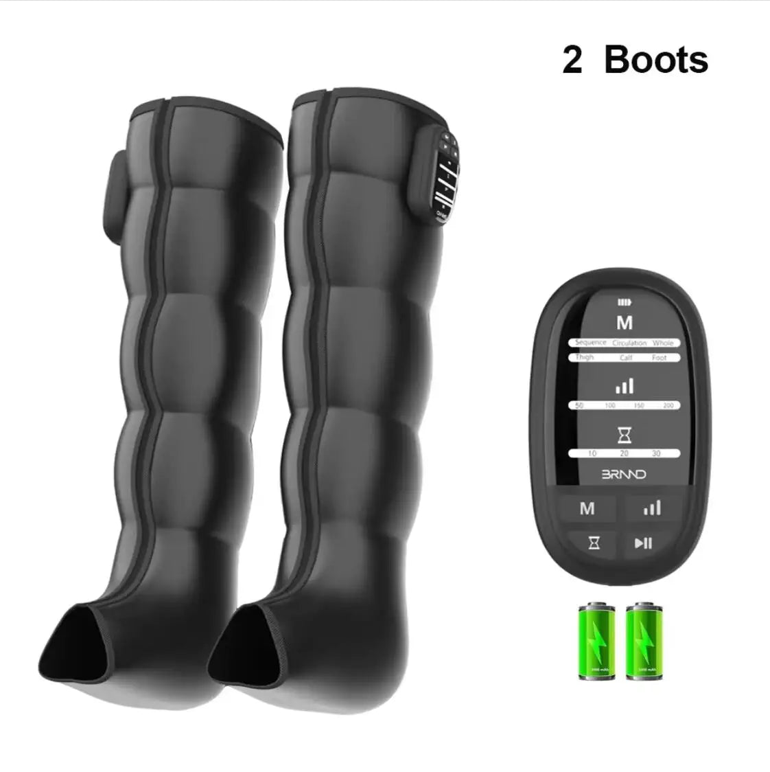 Air Compression Leg Massage Boots – Rechargeable Battery