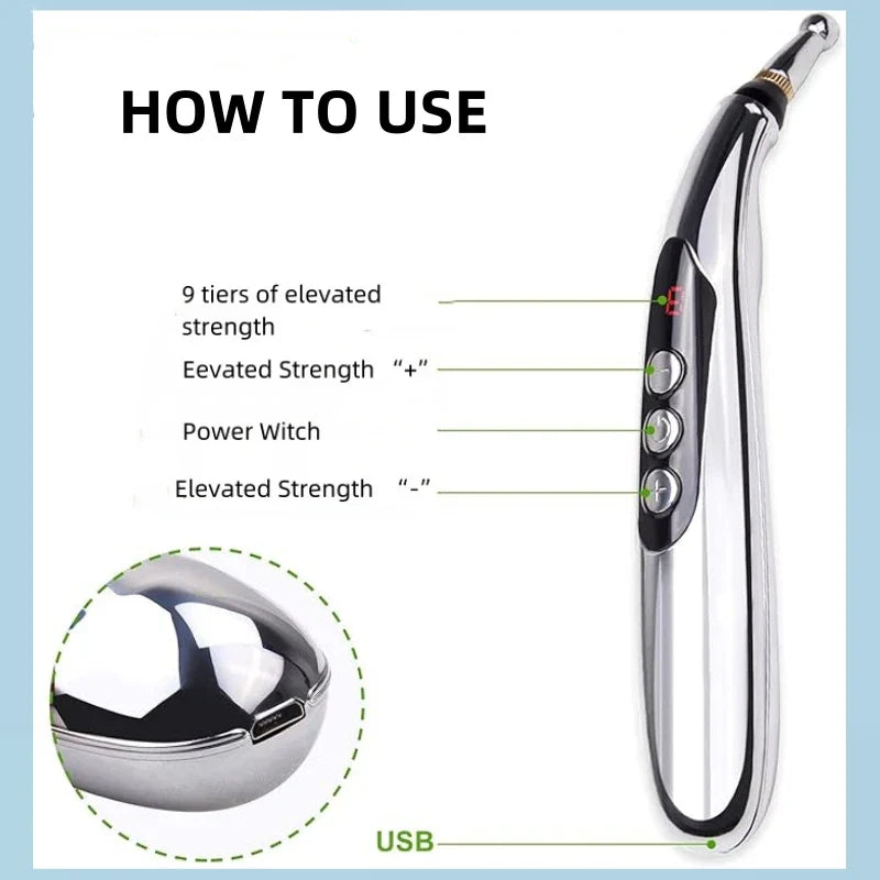 Electronic Massage Acupuncture Pen Pain Relief Massager W912