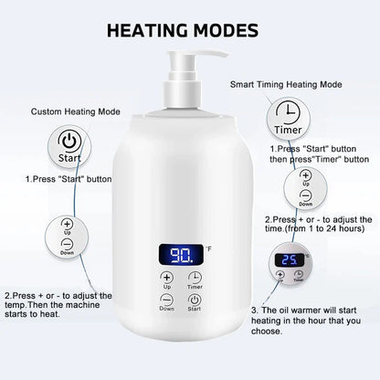 Massage Oil Heater With LED Screen – Digital Display