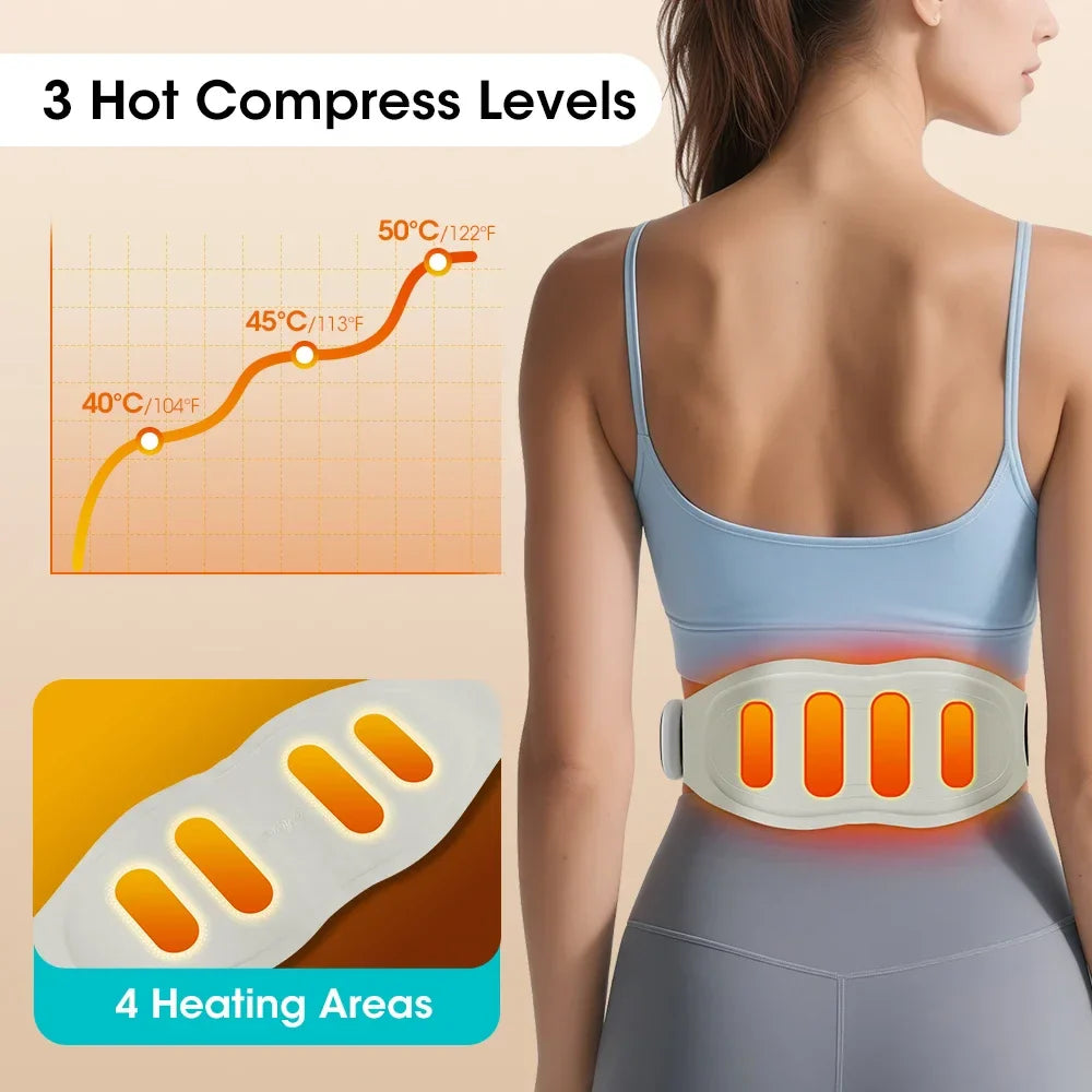 Electric Heating Waist Massager – EMS Heat Therapy Plus