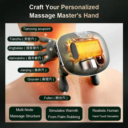 Smart Massager For Neck, Shoulders, Back, Hands, And Legs - Quiet Brushless Motor, Long Battery Life