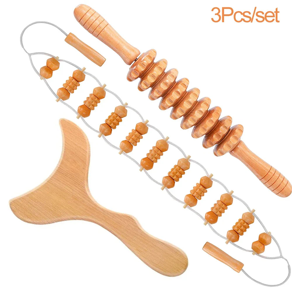 Wood Therapy Massage Kit – Effective Body Shaping Relief