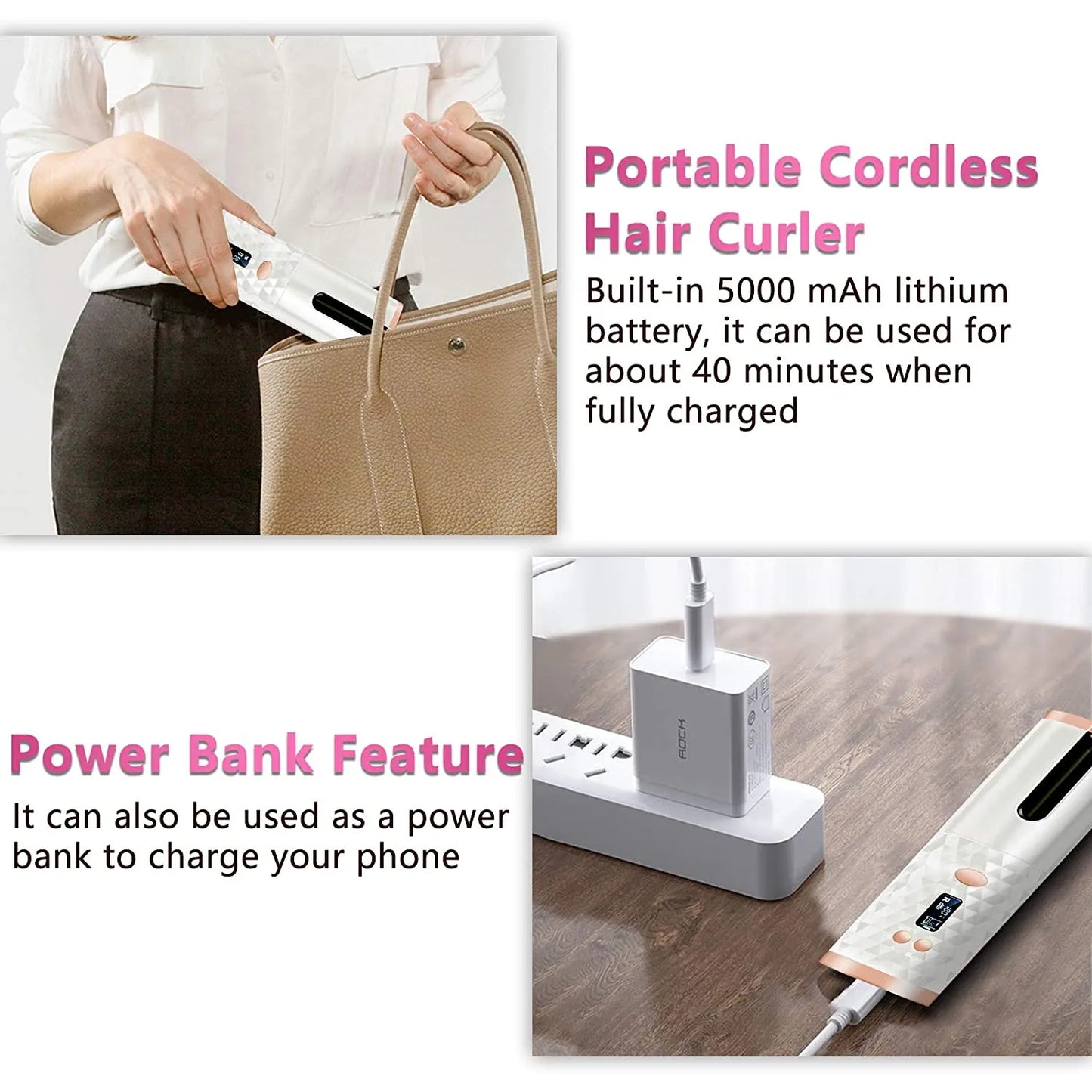 Cordless 360 Auto Hair Curler