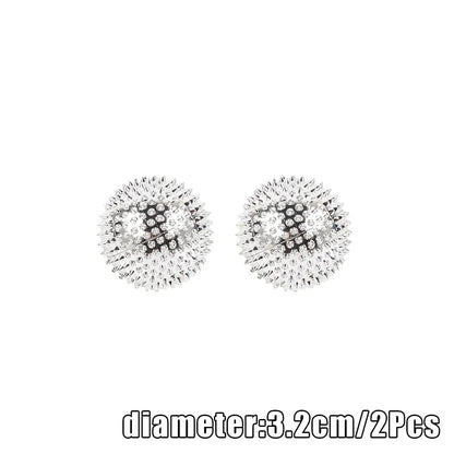 2pc Hand Magnetic Spiky Massage Ball Palm Acupressure
