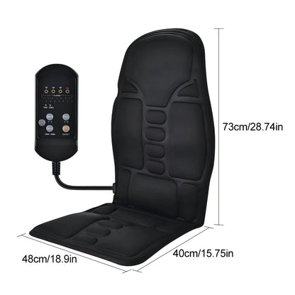 Heated Massage Seat Cushion for Full Body Relaxation, Portable Acupoint Massager