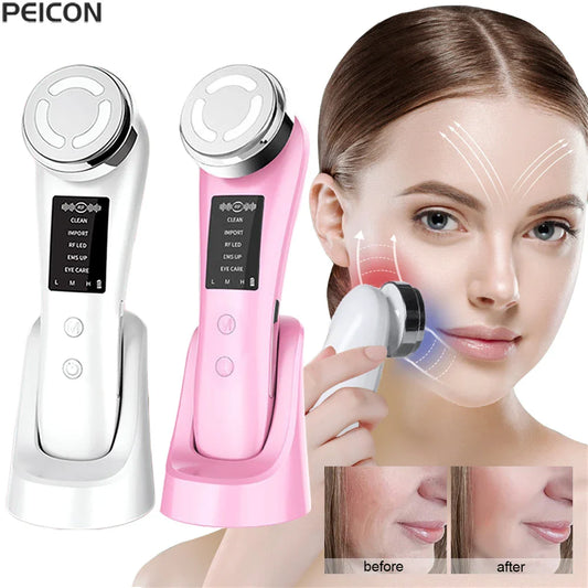 EMS Facial Massager With Microcurrents And LED Light
