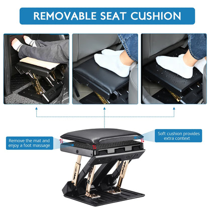 Adjustable Desk Footrest Cushioned Massage Anti Slip