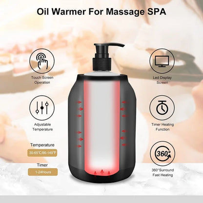 Massage Oil Heater With LED Screen – Digital Display