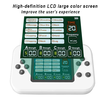 Electric 30 Levels TENS EMS Massager With Four Outputs