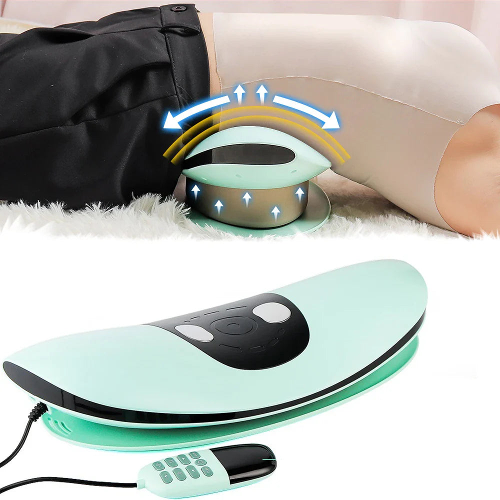 Electric Lumbar Traction Massager – Adjustable Vibration for Ultimate Comfort