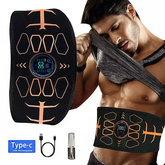 EMS Muscle Stimulator Ab Toner, Rechargeable Smart