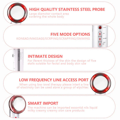Ultrasound Cavitation EMS Face and Body Slimming Massager, Fat Burner