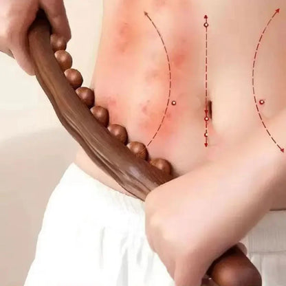 Beech Gua Sha Massage Bar For Full Body Rolling Meridian