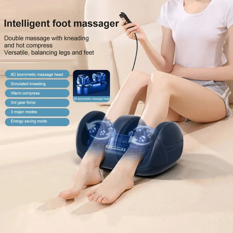 Extra Big Electric Foot Massager with Hot Compress, Shiatsu Kneading