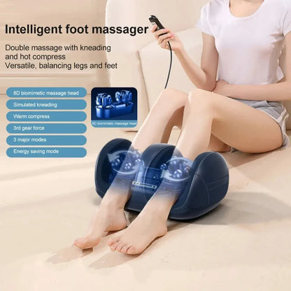 Extra Big Electric Foot Massager with Hot Compress, Shiatsu Kneading