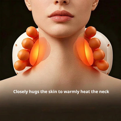Wireless Heated Finger Massager for Neck, Shoulders, Trapezius Brushless Motor