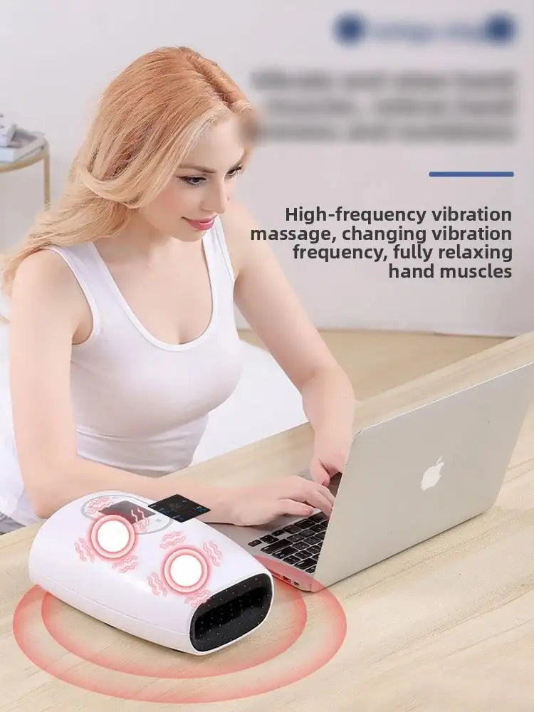 Electric Hand Massager With Airbag Hot Compress And 3 Modes